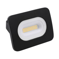 Outdoor Light Black 20w LED Low Energy Floodlight Cool White 4000K Flood 1600 Lm