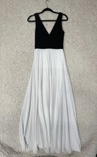 XSCAPE Illusion Inset Pleated Maxi Dress Gown Prom Formal Womens 4