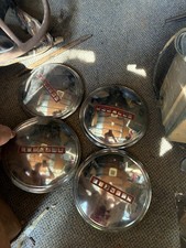 4 Vintage 1940s 1950s Buick Dog Dish Hubcaps Aftermarket Nos