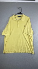 Polo Ralph Lauren Polo Shirt Mens Big 2X 2XB Yellow Pony Logo Golf Casual