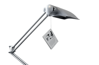 #ad Humanscale Diffrient Task Light II Dual Arm Desk Lamp Silver DA2 $104.50