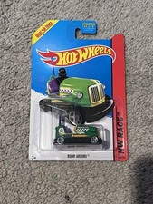 2014 Hot Wheels HW Racing Bump Around 166 Green New On Card B27