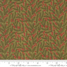 Berry and Pine 5243 12 Sage by Lella Boutique for Moda Fabrics - by half-yard