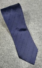 Brooks Brothers Makers Navy Blue Pure Silk Tie Woven In England Made In USA