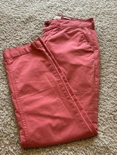 Fat Face Devon Chinos 'Red Berry' Colour Trousers Casual Summer Pants Size 10