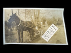 Antique Horse Photo Carriage B&W Rural Americana Snapshot Identification 5 x 3