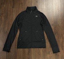 Under Armour All Season Gear Black Full Zip Lightweight Jacket Womens Size Small