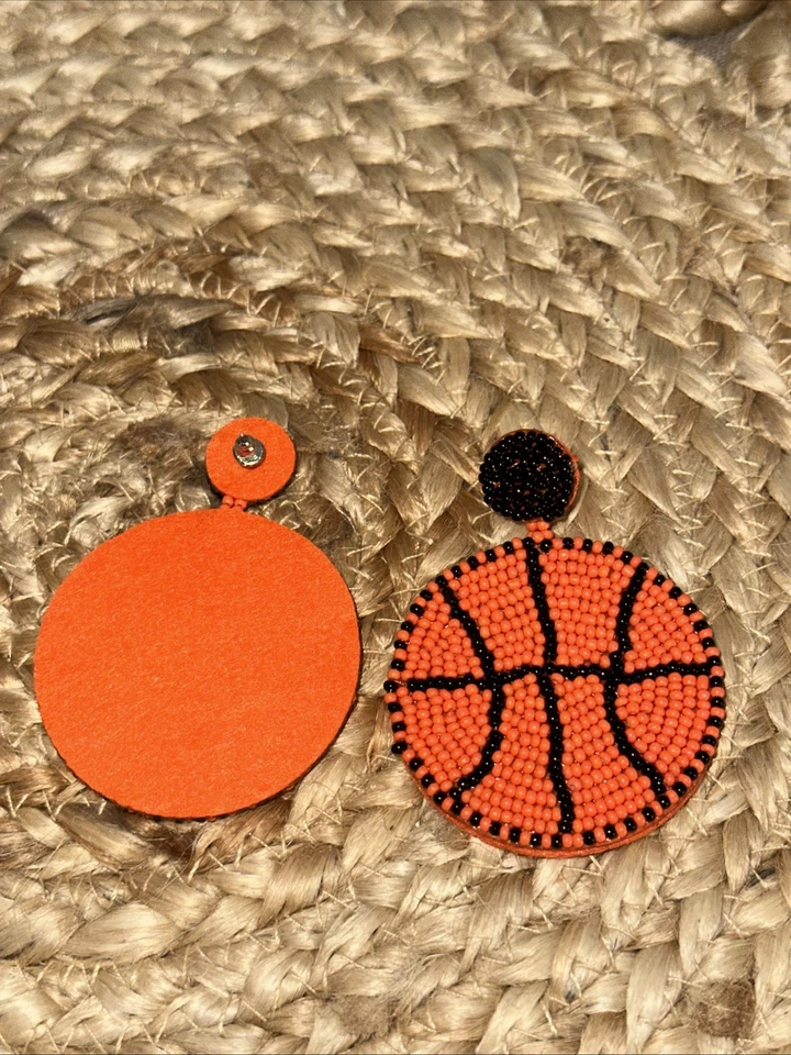 Duke University Blue Devils Basketball Seed Bead Earrings NEW BID 4 CHARITY❤️335 - Image 3 of 3