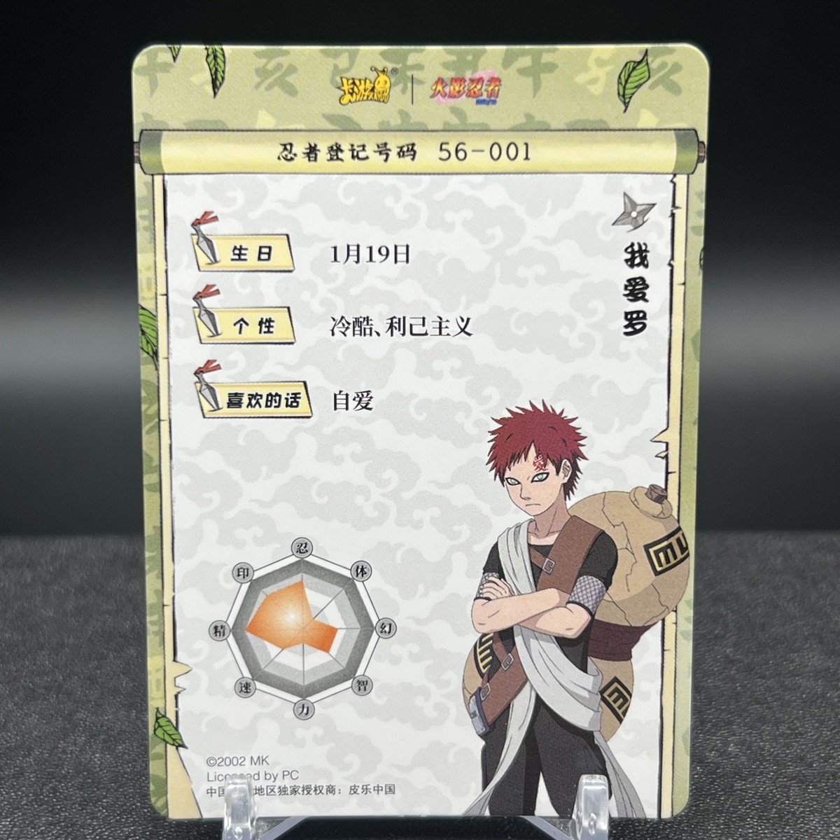 Gaara NRZ07-SR-015L2 Naruto Kayou Card | eBay