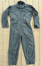Vintage Military Air Force Pilot Coveralls Jumpsuit Flyers CWU-27/P Green 40R M