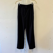 NWT H M Black Pleated High Waisted Trousers Dress Pants Women's Size 2 1011909 4