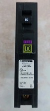Square D HOM115PDF Circuit Breaker 15A 1 Pole AFCI GFCI HomeLine Dual Function