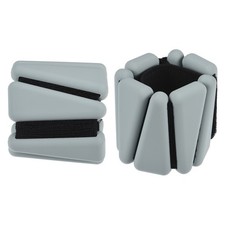 2pack Adjustable Wrist Ankle Weights 1Lb Each for Yoga Dance Aerobics Gray