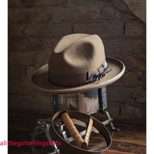 Hot Vintage Warm Wool Felt Hat Men's Retro Jazz Top Hat Party Prom Caps
