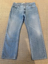 Levi s 505 Straight Leg Blue Jeans Men s 36 x 34 Excellent Condition