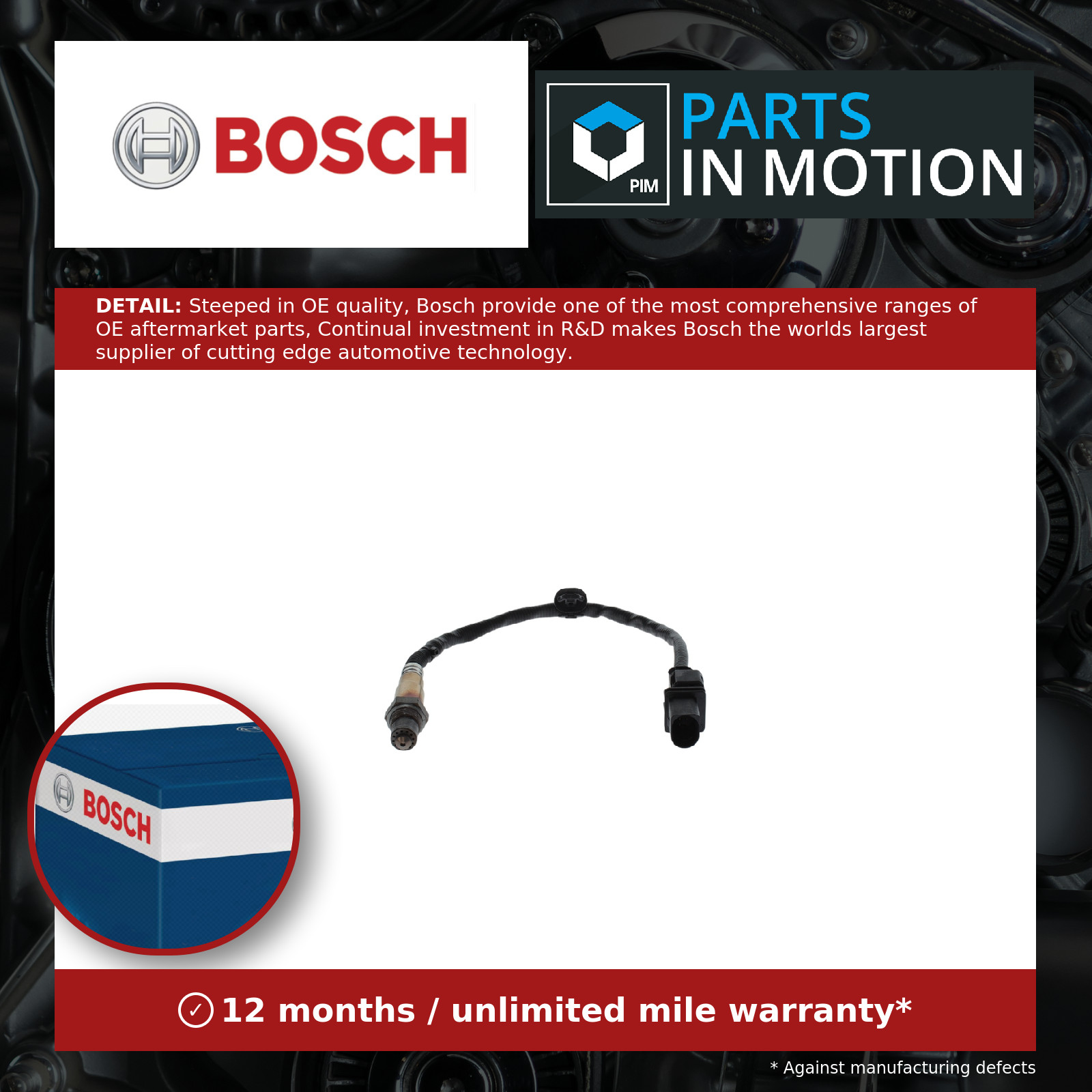 Lambda Sensor Pre Cat 0281004179 Bosch Oxygen 1821380K50000 1821380K50 LS44179