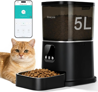 Automatic Cat Feeder, Wifi Cat Feeder Automatic with App Control for Remote Feed