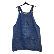 New Look Maternity Dress Denim Blue Pinafore Dungaree Women