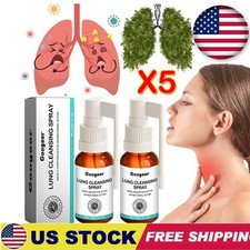 5PCS Natural Spray for Lung and Respiratory Support Herbal Cleansing Spray USA