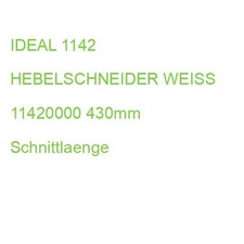 IDEAL 1142 HEBELSCHNEIDER WEISS 11420000 430mm Schnittlaenge (4019364105470)