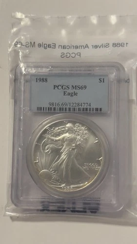 1988 American Silver Eagle PCGS MS-69