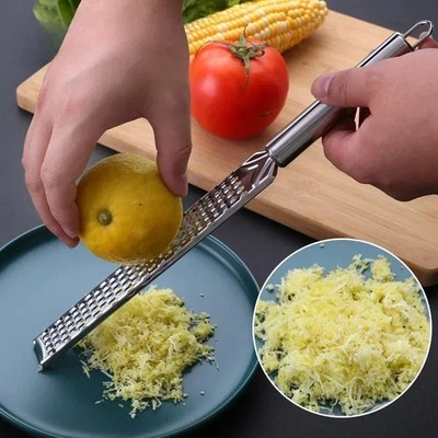 1 piece stainless steel cheese and vegetable grater, lemon zest, kitchen, nutmeg