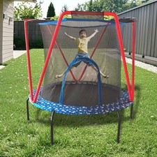 66'' Kids Trampoline Toddler In-Outdoor w/ Heighten Net No-Gap Design for Kids