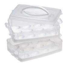 Snapware Refrigerator Egg Holder Keeper Carrier Deviled Tray Storage Container