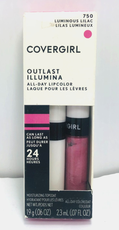 COVERGIRL Outlast Illumina All-Day Lipcolor -750 LUMINOUS LILAC **RARE