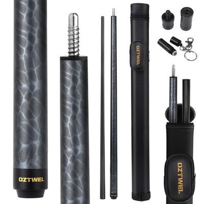 Carbon Fiber Pool Cue Stick 58'' Professional Pool Sticks for Adults Full Carbon