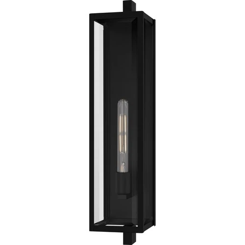 Matte Black  Outdoor Wall Lantern from the Dale Collection - Picture 1 of 5