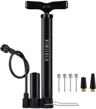 Bicycle Pump, Bike Floor Pump with Gauge Inflator for Presta and Schrader Val...