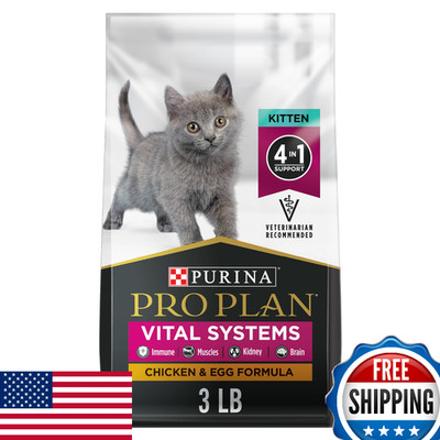 Purina Pro Plan Vital Systems Kitten Dry Food Chicken & Egg 4-in-1 Immune