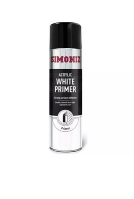Simoniz Acryl weiß Aerosol glatte Grundierung Autolack Sprühlack 500 ml groß