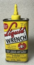 Vintage Solder Seal Liquid Wrench 3 oz. Tin Can Advertising Empty