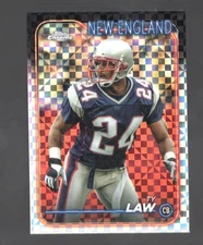 2024 Topps Chrome - #123 Ty Law - X-Fractor - New England Patriots NM 