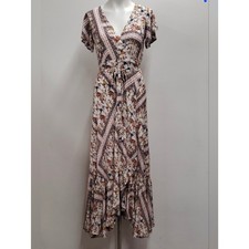 Lulu's Floral Maxi Wrap Party Dress Women's Size XS