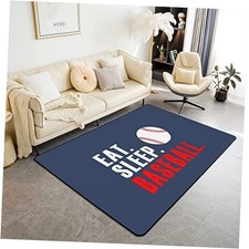 Baseball Area Rug 3'x5' 3D Ball Sports Living Room Rugs for Bedroom Boys