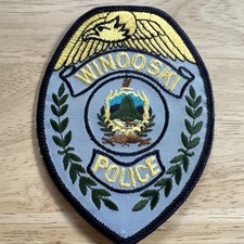WINOOSKI  VERMONT  4 5/8"  VT  SHOULDER  POLICE PATCH