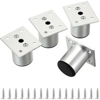 5Cm 4 StüCk MöBelfüßE Aus Alulegierung SchrankfüßE Beine FüR StüHle Tisch Sch...