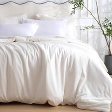 1 Piece Duvet Cover Size - 100 Viscose Derived from Bamboo, King Light Beige