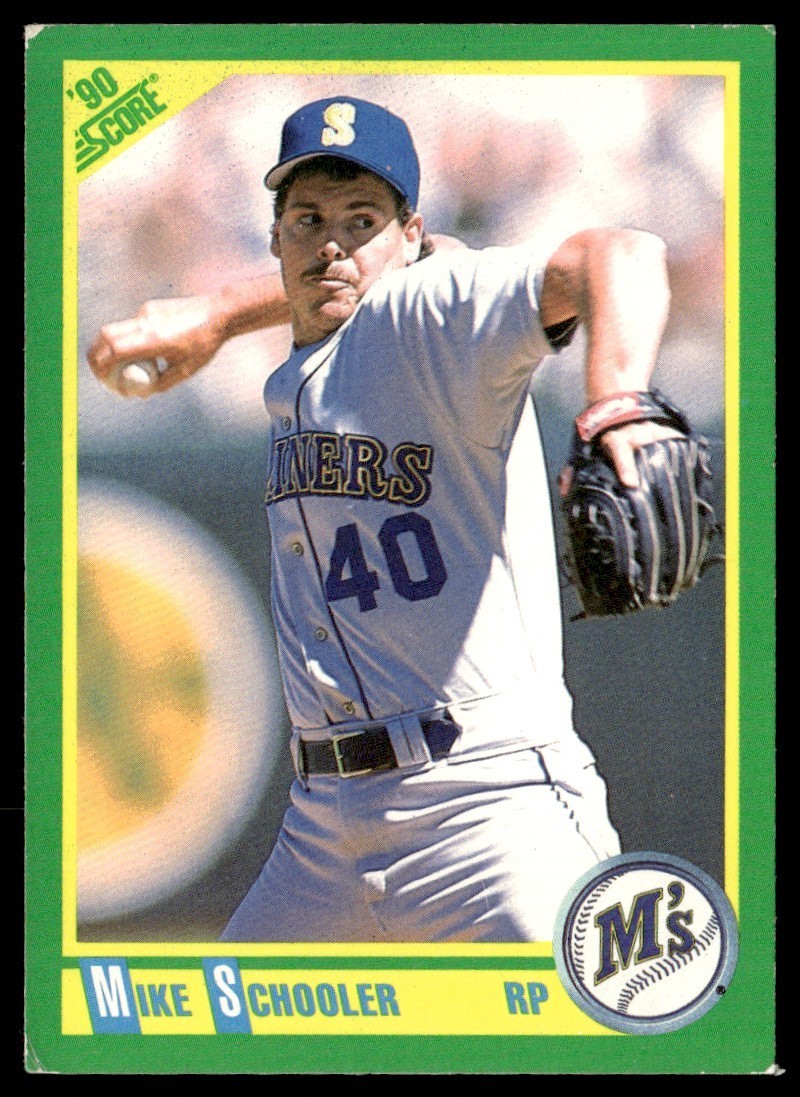 1990 Score Mike Schooler Seattle Mariners #149