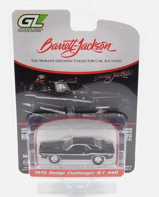 Barrett-Jackson Dodge Challenger R/T 440 1970 Noir 1:64 Greenlight 37320D - Photo 1/2