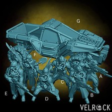 Scout Team Miniatures 28-32mm Sci-Fi Recon Soldiers Tabletop Wargame