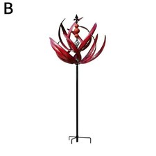 3D Wind Spinner Kinetic Sculptures Metal Windmill Lawn Yard Outdoor Garden Decor
