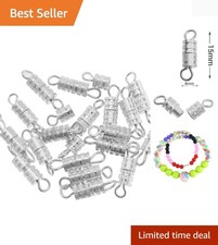 Silver Plated Barrel Screw Clasps - 100 pcs for Creative Jewelry Designs