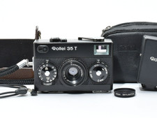 Near MINT Rollei 35 T Black Film Camera 40mm f/3.5 Lens w/case From Japan