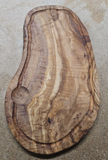Olive Wood Cutting Board 16in Juice Groove Handcrafted Charcuterie imperfect