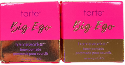 Tarte NEW Big Ego Frameworker Brow Pomade Vegan MEDIUM BROWN ( 2 PACK)