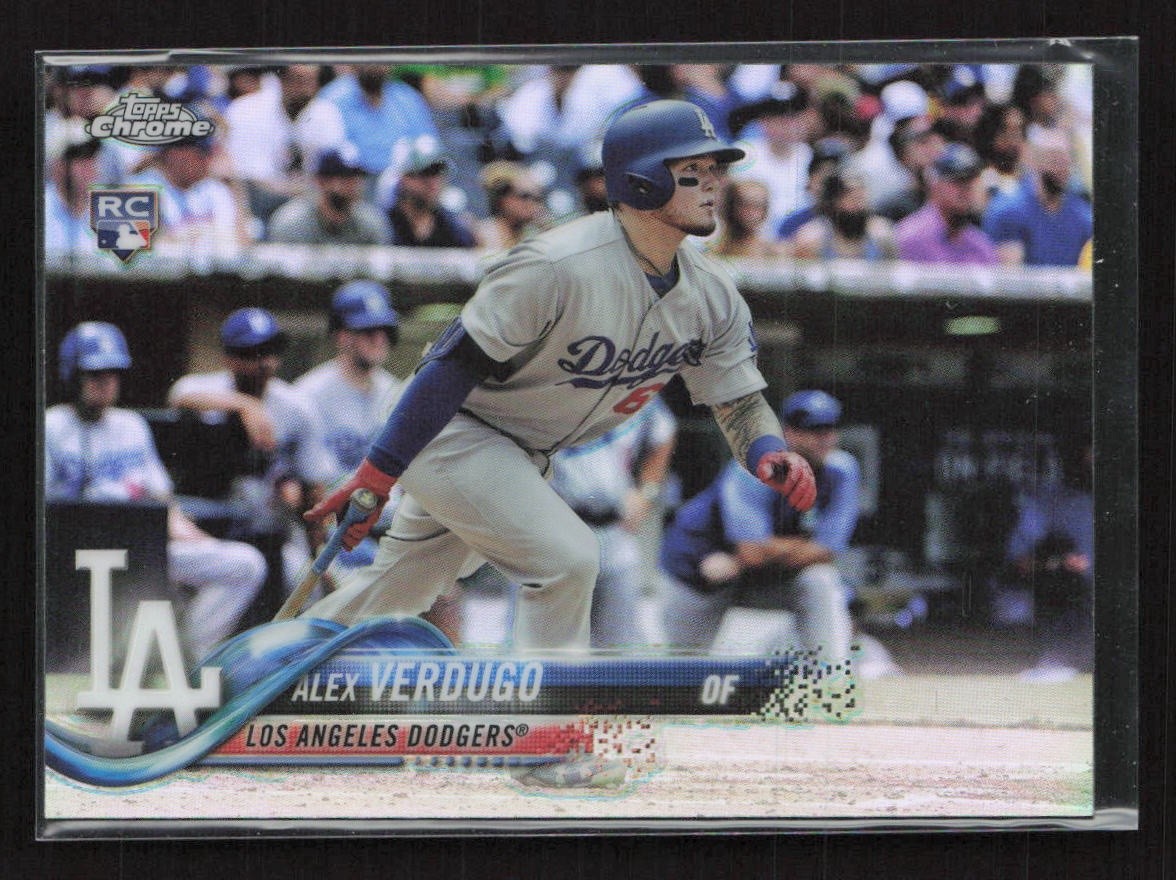 2018 Topps Chrome Refractor #167 Alex Verdugo - NM/MT+ RC